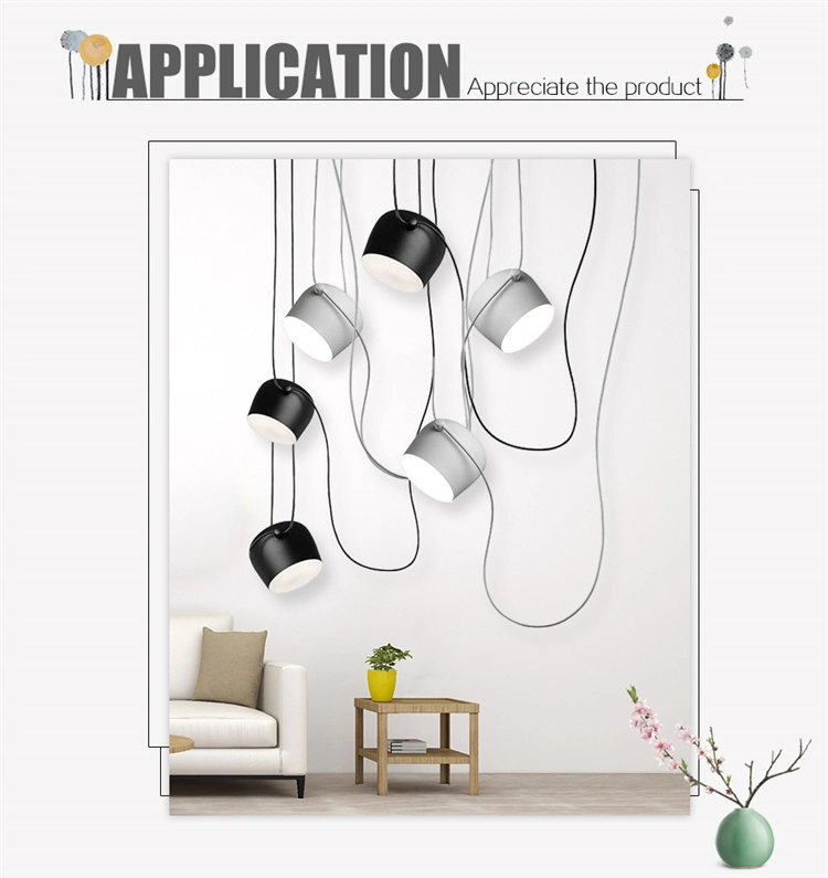 Modern Decoration Lamp Aluminum Acrylic Material E27 Lighti Source Muti Heads Lamp