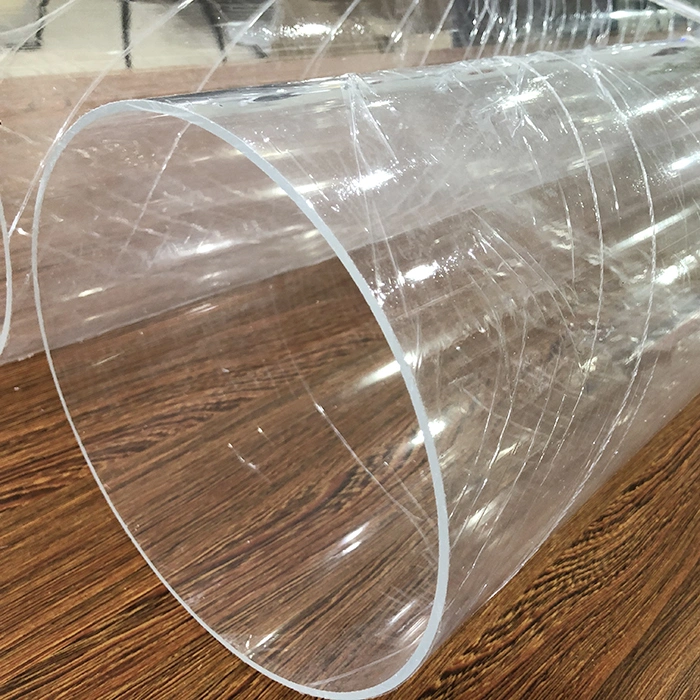 Manufacturer Light Plastic Large Diameter 400mm Acrylic Transparent Plexi Glass Tube for Algae Culture