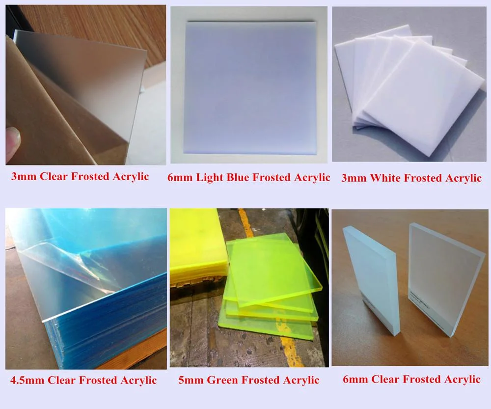 2mm 3mm 4mm 6mm Both Sides Frosted Acrylic Plexiglass Sheet
