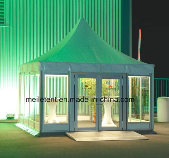 Display Glass Pagoda Tent Booth Trade Show Pagoda 5m*5m