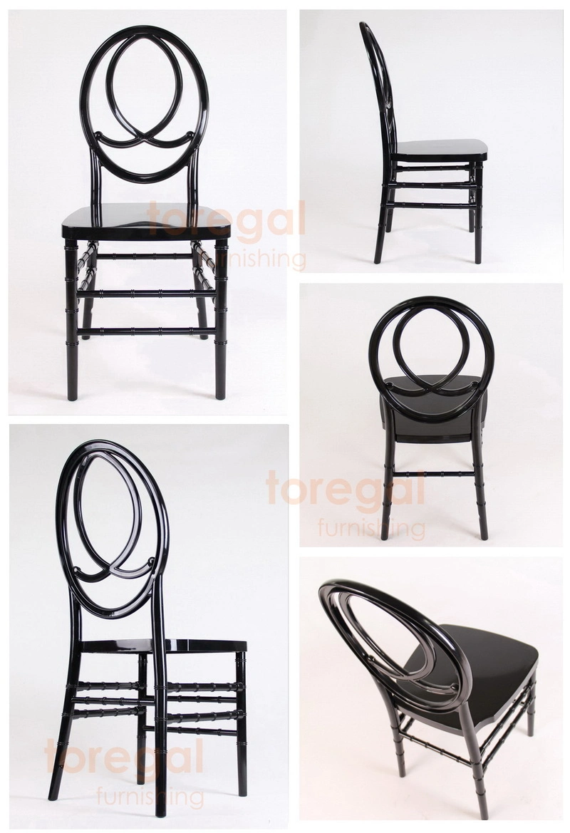 Black Acrylic Resin Chair Phoenix Wedding Chair for Event Rental