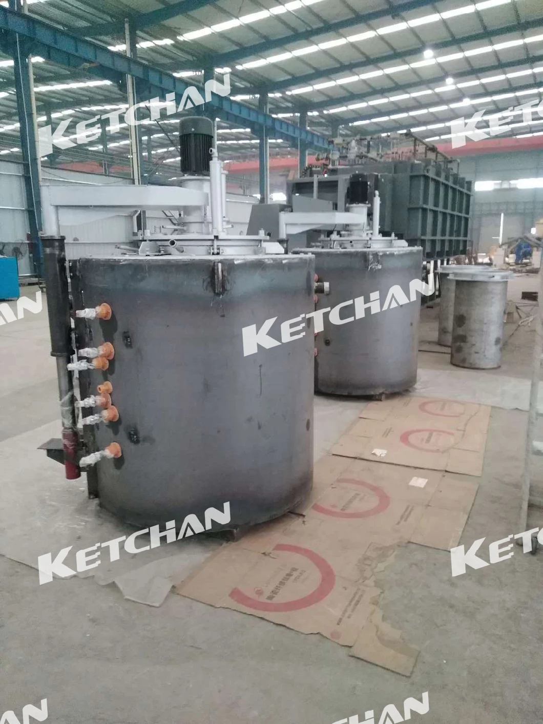 Industrial Resistance Furnace Well Gas Carburizing Furnace for Mild Steel Heat Treatment