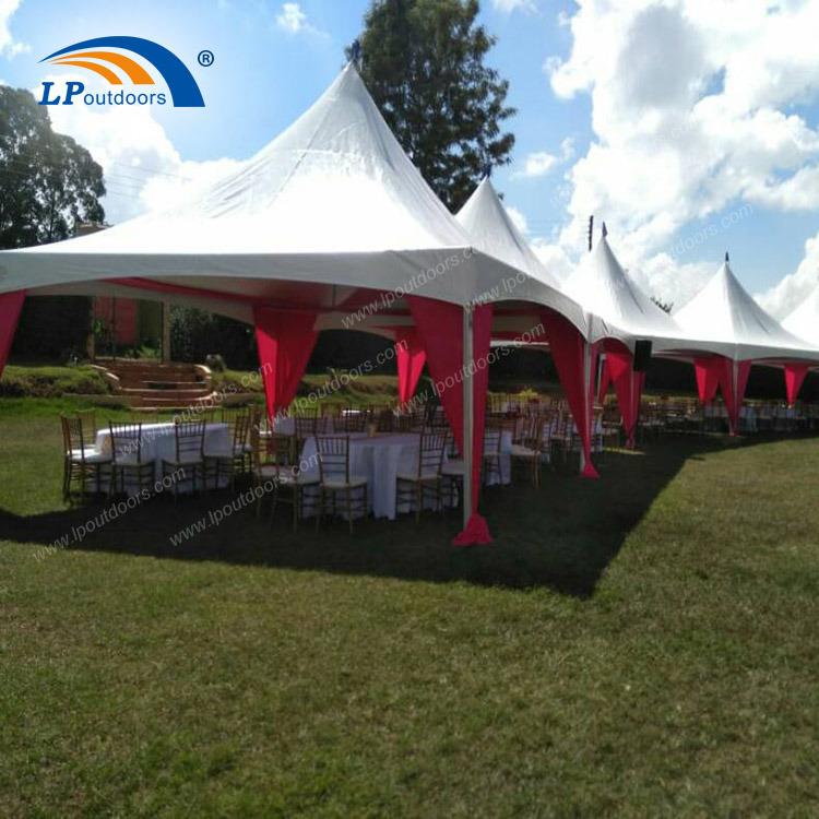 Customized High Peak Glamping Tent Backyard Lounge Alpine Popular in Kenya Ghana