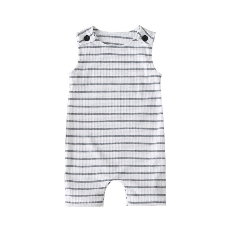 Toddler Romper Pit Stripe Sleeveless Jumpsuit Fashion Baby Clothes