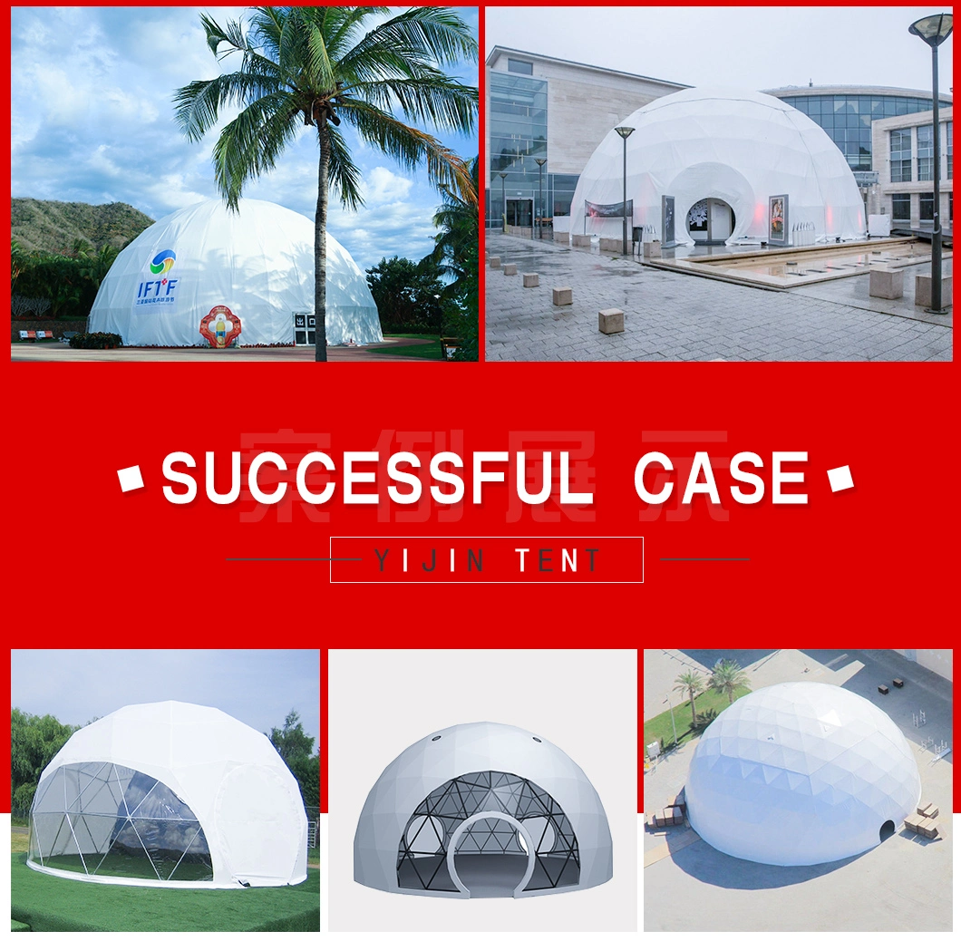 Soundproof 5m 6m Small Diameter Family Dome Geodesic Dome Tent with Clear PVC Cover for Gathering