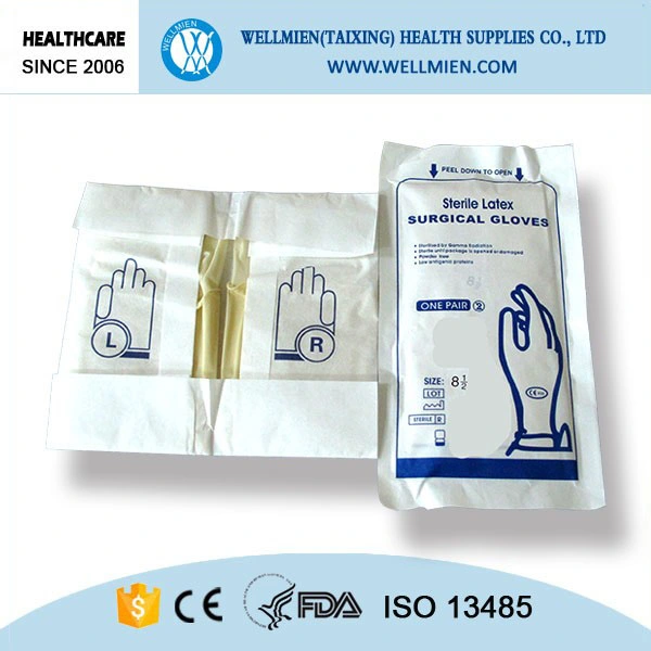 Disposable Sterile Latex Surgical Gloves Powdered/Powdered Free
