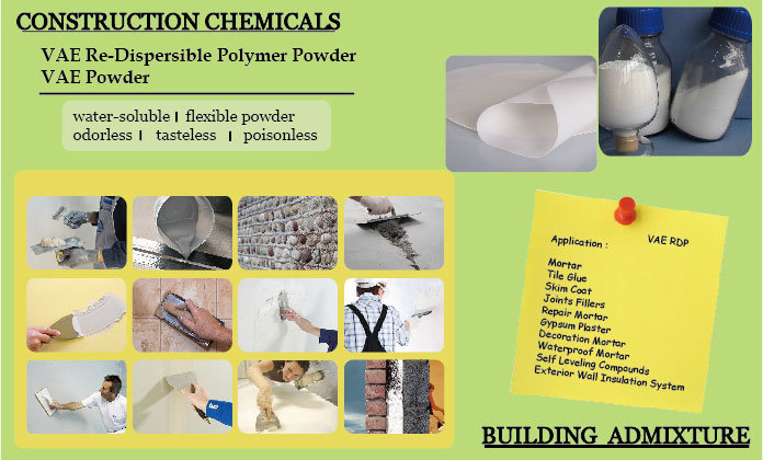 Dry Mixed Mortar Admixture Vae Redispersible Polymer Powders