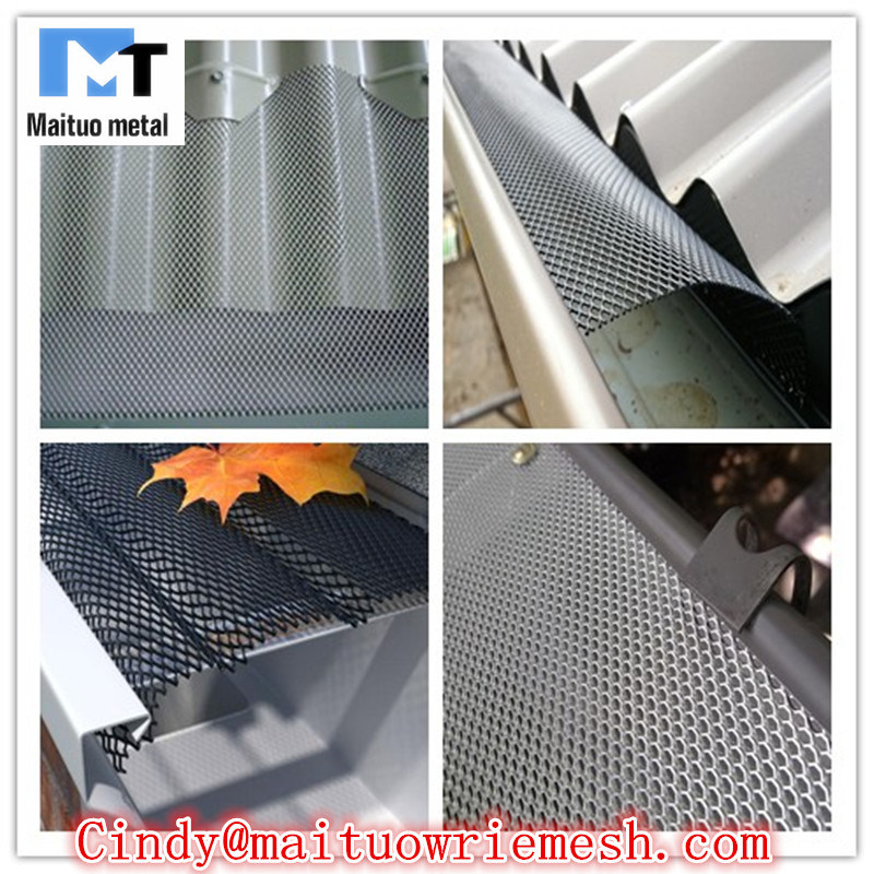 Galvanized / Red Powder Expanded Metal Mesh Fence with Powder