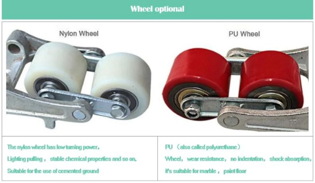 High Quality Hydraulic Pump PU Nylon Wheel Hand Manual Pallet Jack