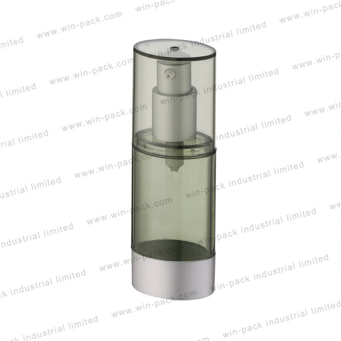 Luxury Transparent Green Color Acrylic Cosmetic Packaging Plastic Airless Bottle 10ml 15ml 25ml 40m