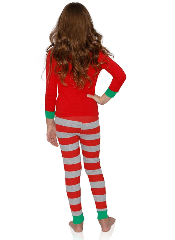 Hot Sale Matching Family Christmas Pajamas Halloween Holiday Christmas Red Striped Sleepwear