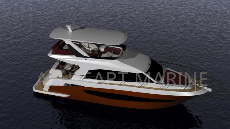 Luxury Motor Yacht with Flybridge Customizable Aluminum Luxury Yacht for Sale