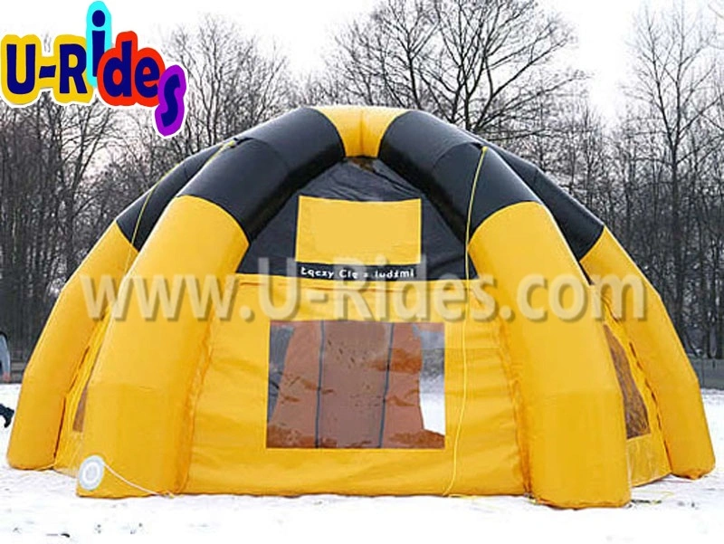 yellow inflatable spider giant tent dome for advertising event