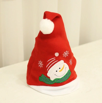 Xmas Wholesale Cartoon Plush Christmas Children Hat Baby/Kids/Adult Small Mini Cap Santa Claus Hat