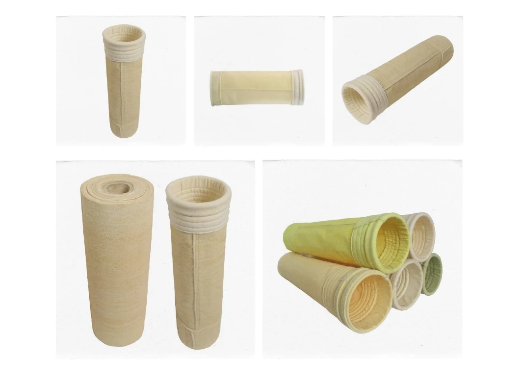 Nonwoven Felt Water Oil Proof PTFE Membrane Nomex Dust Collector Filter Bag