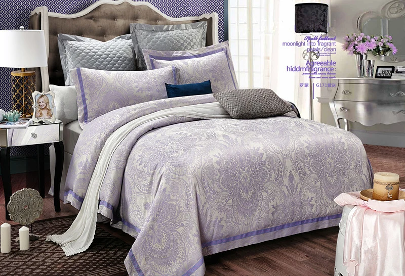 Imitated Silk Cheap Bridal Jacquard Bedding /Cheap Bed Sets/Bed Linens