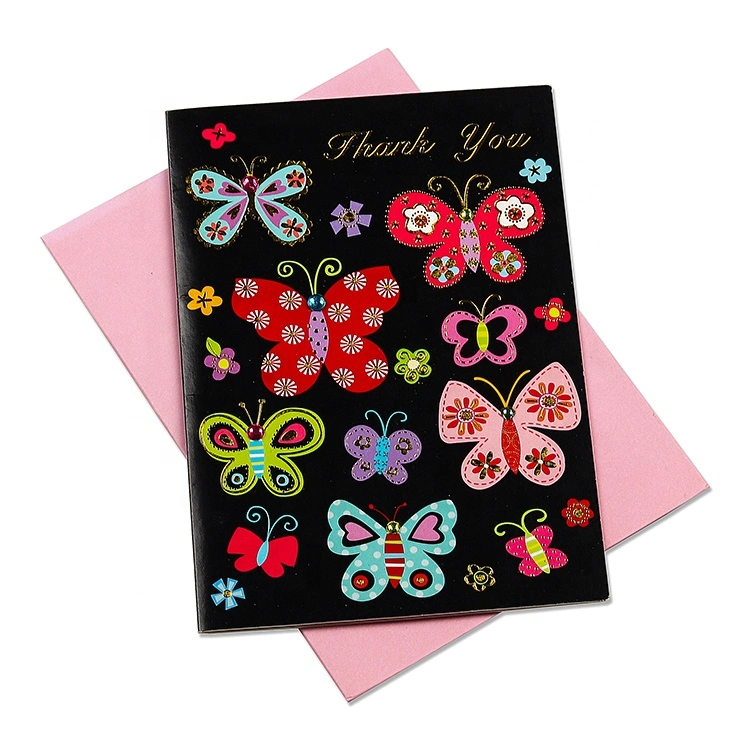 Exquisite Luxury Birthday Card with Bling Bling Designs and Best Wishes Greeting Cards