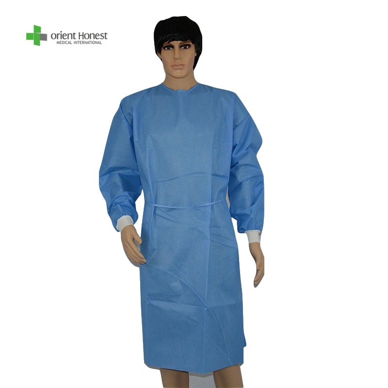 Medical Supplies Non Woven Isolation Gowns Disposable Hospital Gowns Disposable Protective SMS Gowns