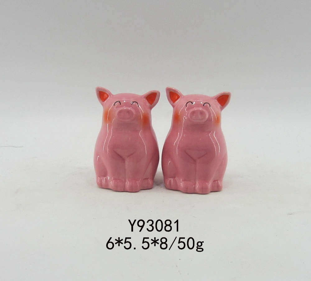 Cute Pink Pig Salt & Pepper Set