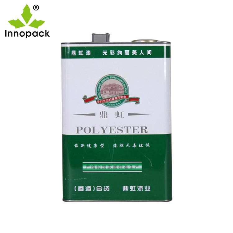 Innopack 5L Olive Oil Edible Cooking Oil Tin Cans with Pull Olive Oil Can