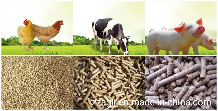 Animal Feed Production Line, Feed Pellet Making Machine, Ring Die Feed Pellet Mill,