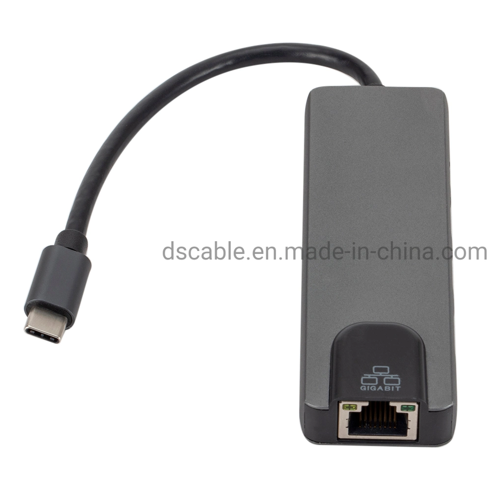 5in1 USB Type C Hub HDMI 4K USB C Hub with HDMI 4K/ Pd/ USB3.1/ Gigabit LAN Adapter
