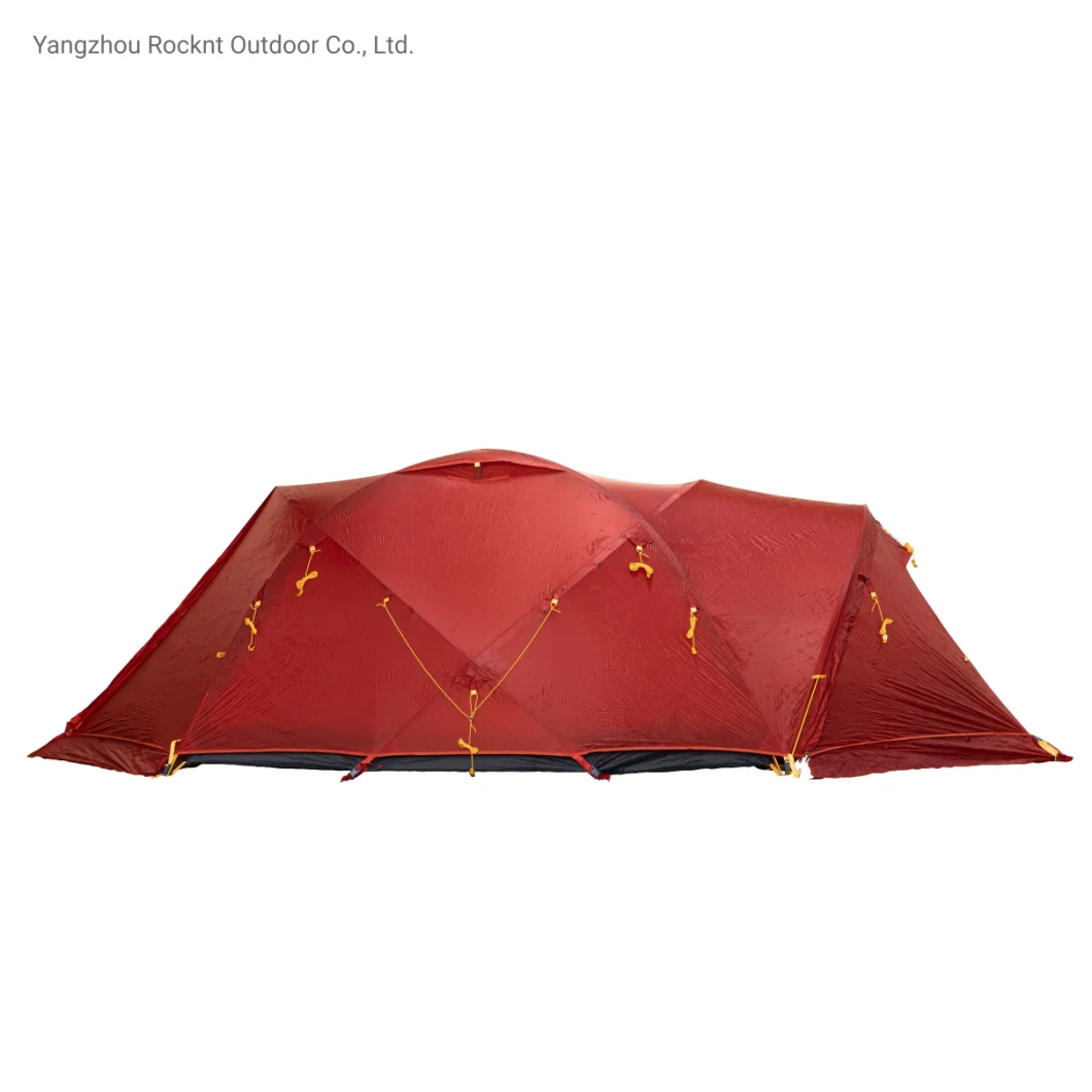 4 Season 2-Sides Silicone Outdoor Camping Waterproof Double Layer Luxury Tent