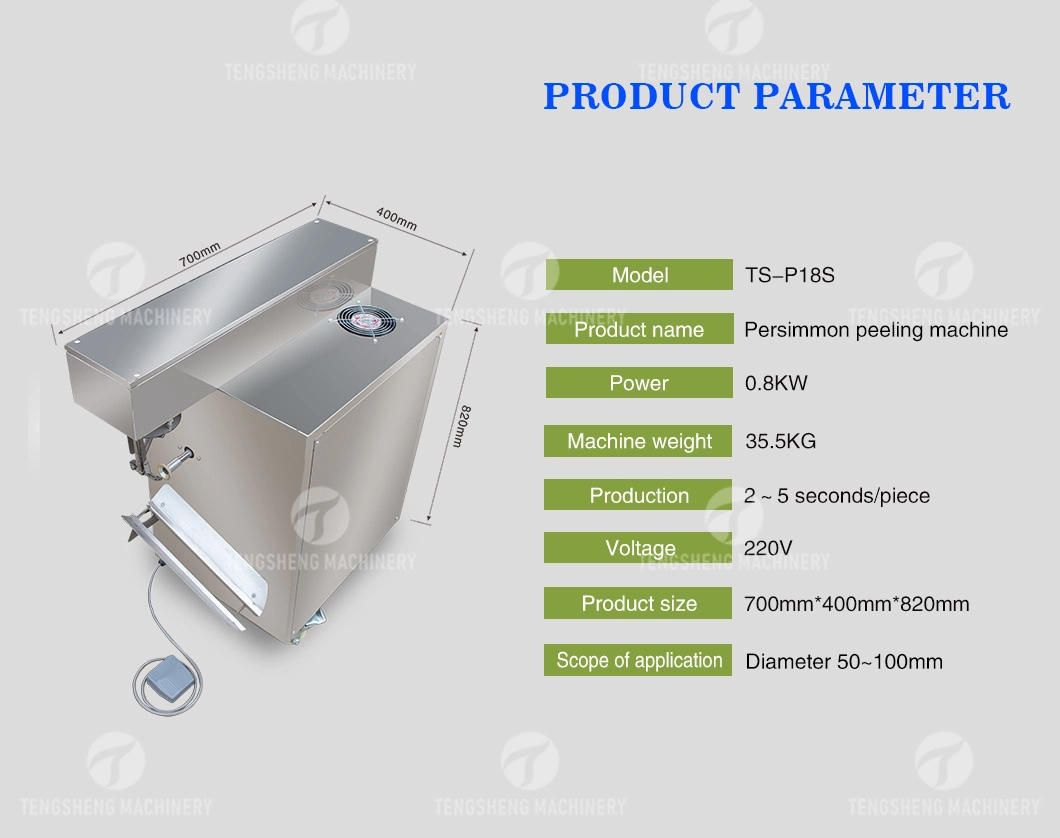 Persimmon Peeling Machine Peeler Potato Skiving Machine Food Processor (TS-P18S)