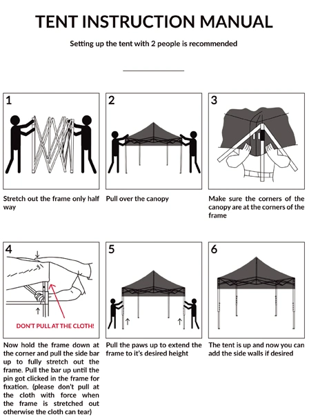 Aluminum Event Marquee Pop up Gazebo Outdoor Stretch Tent