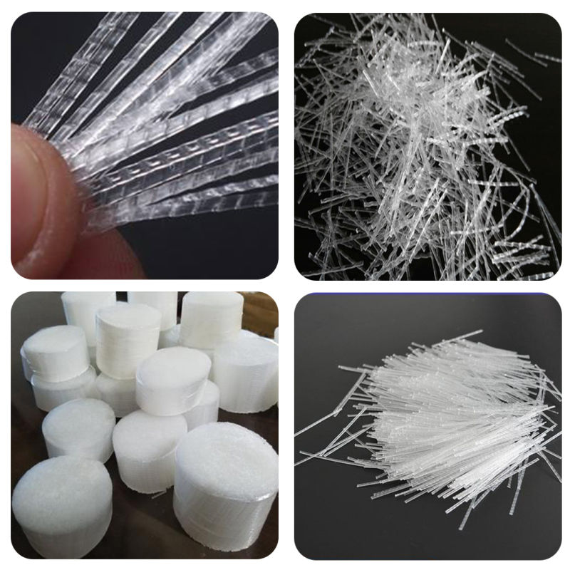 Polypropylene Crude Fiber (Steel-Wire-Like fiber) Used in Cement/PP Fiber