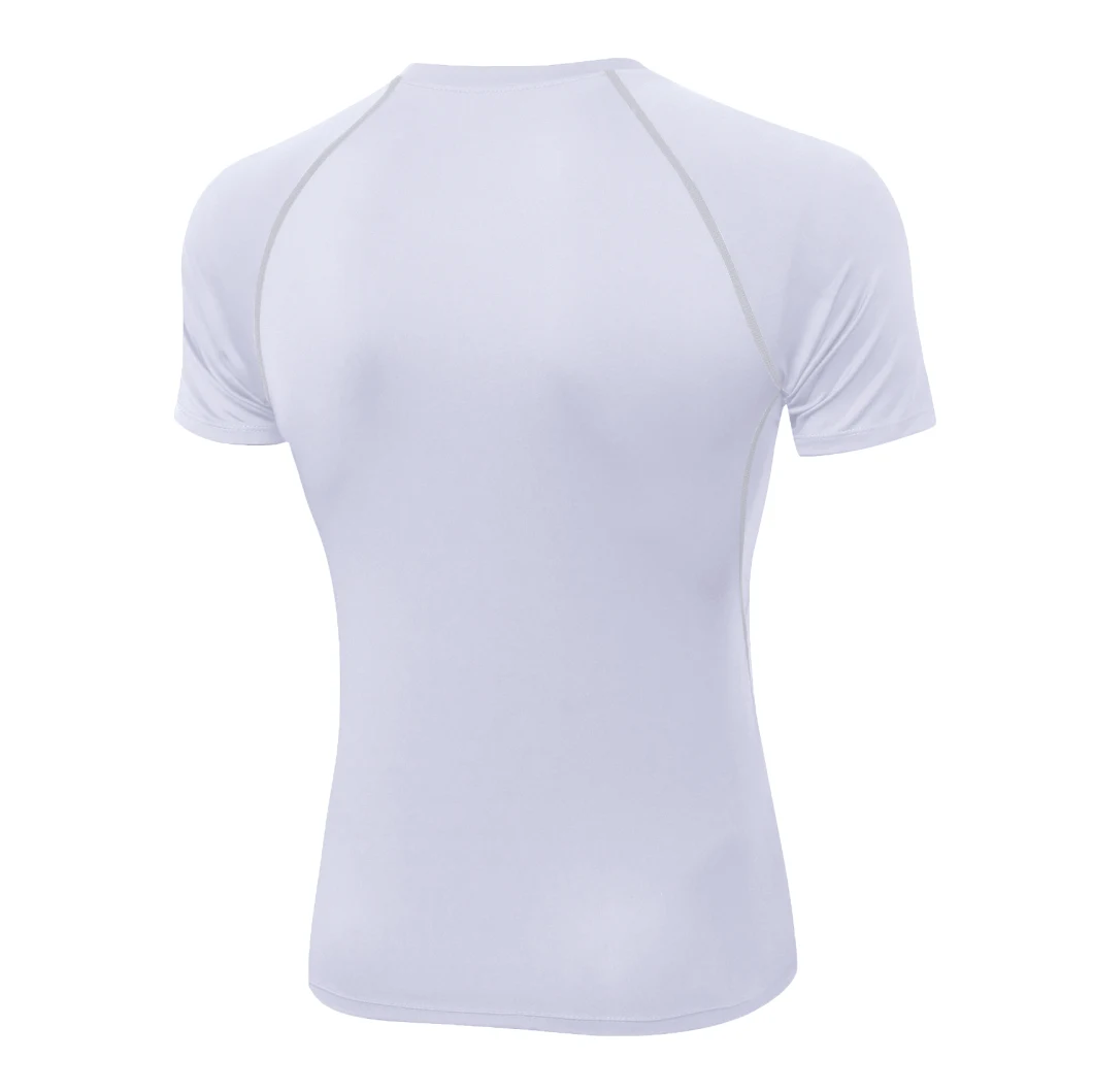 Fashion Wholesale Blank White Short Sleeve T-Shirt for Men Dress Plain Clothing