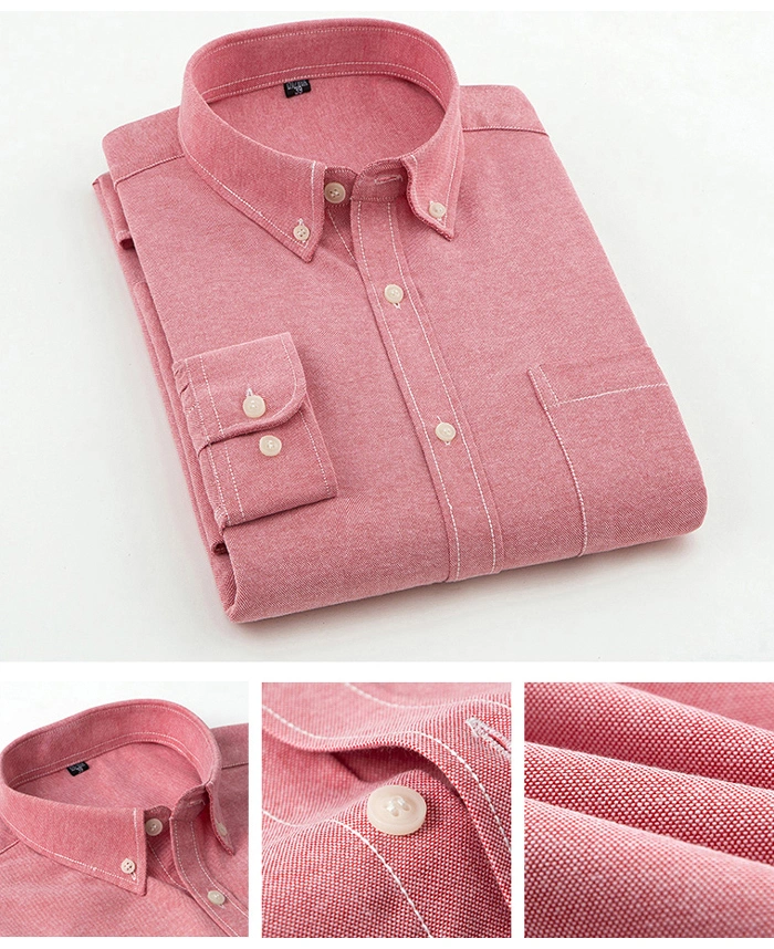 Custom Camisa Fashion Linen Apparel Cotton Oxford Dress Button Printed Men's Shirt