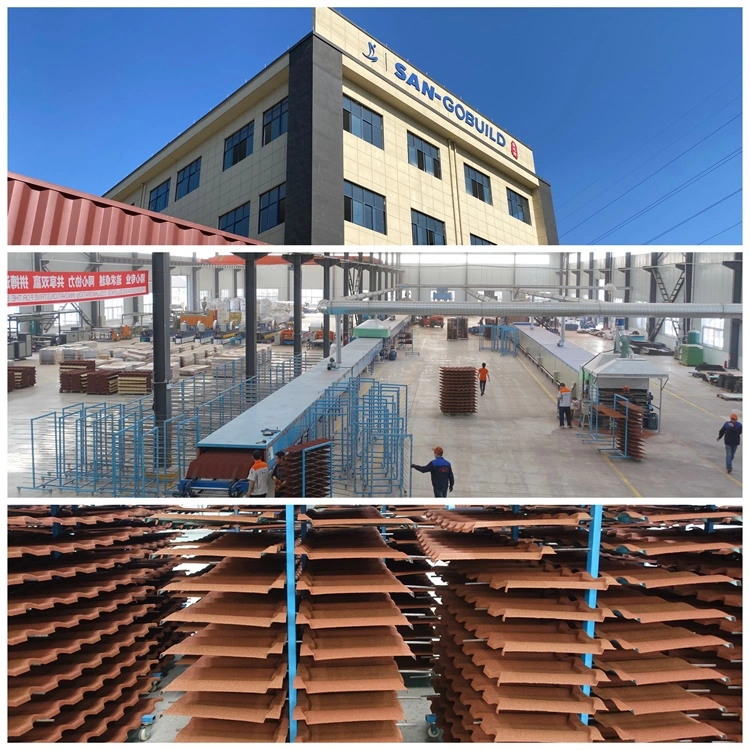 Building Materials Metal Bond Stone Coated Roof Tile