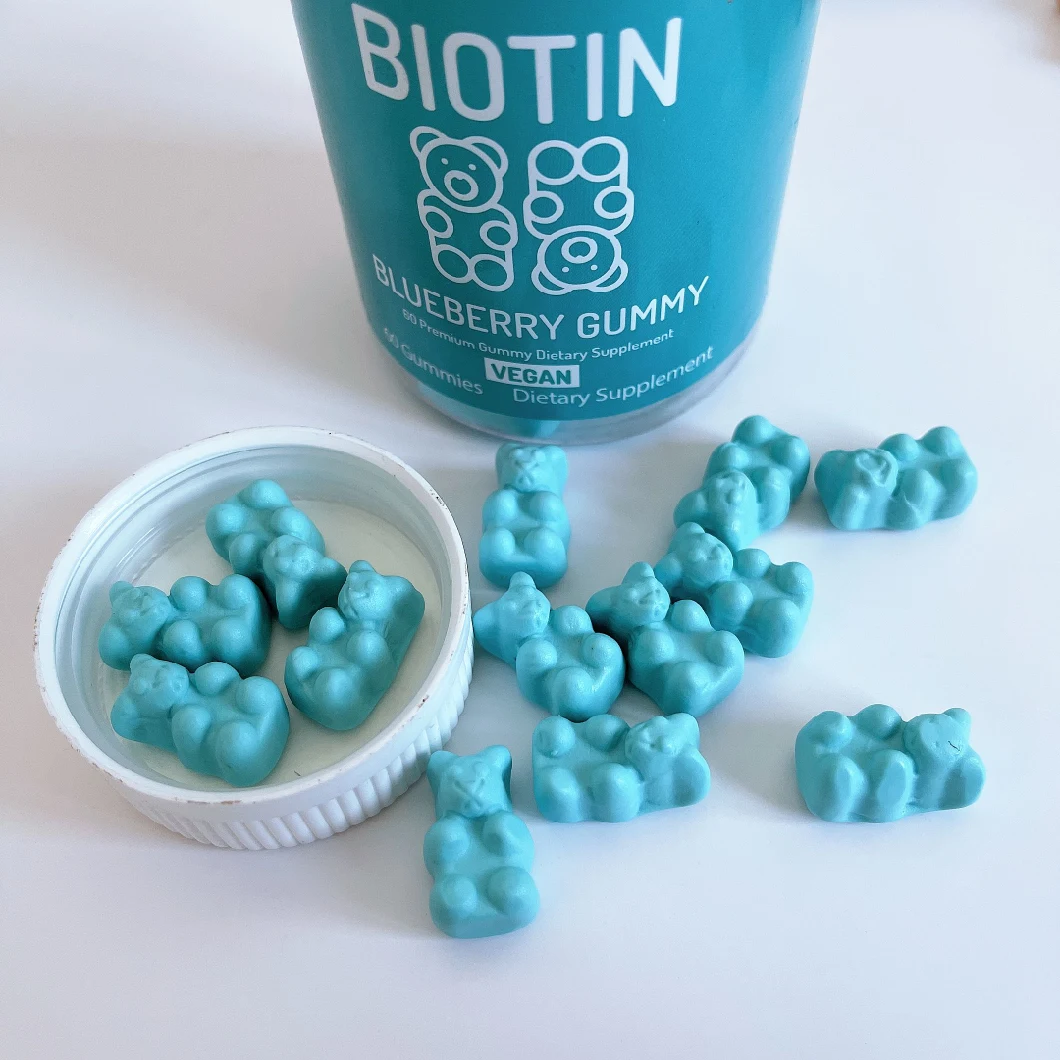 Adults Supplement Biotin Hair Growth Gummies Dietary Supplement Gummy Candy