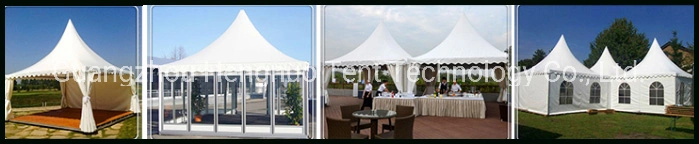 High Quality 6 X 6 High Peak Pagoda Outdoor Party Tent with Curtain