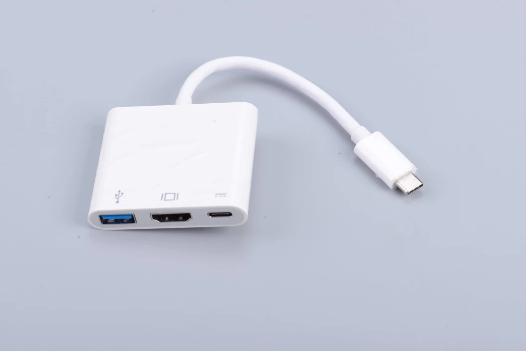3 in 1 Port Type C Hub to HDMI Adapter USB Charging Hub