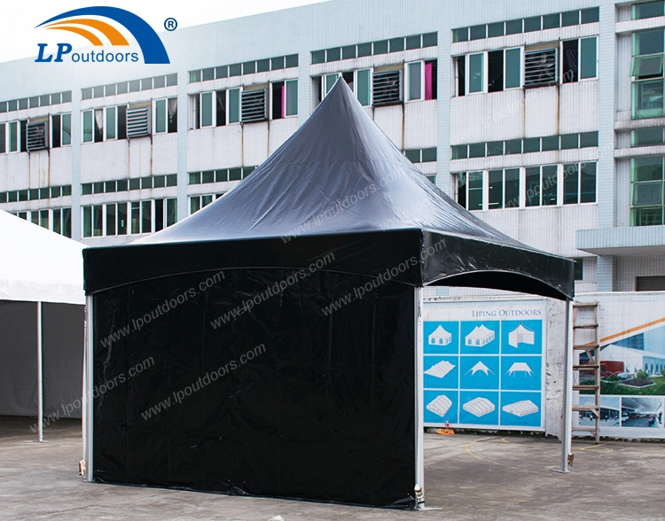 4X4m Aluminum Structure Black High Peak Tent for Outdoor Wedding Party Event