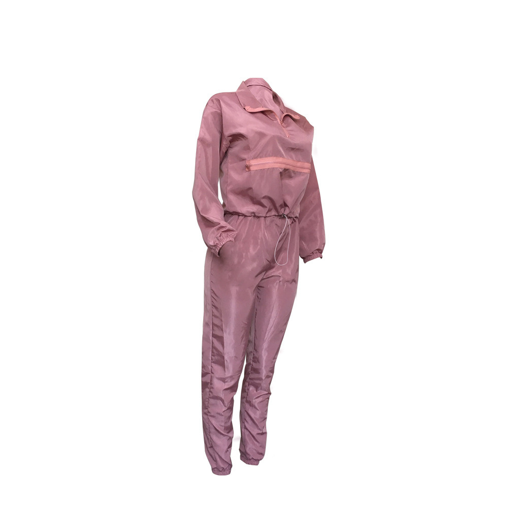 Hot Sell Fall Autumn Women Clothes Pant Sets Suit Women Pink Two Piece Sets