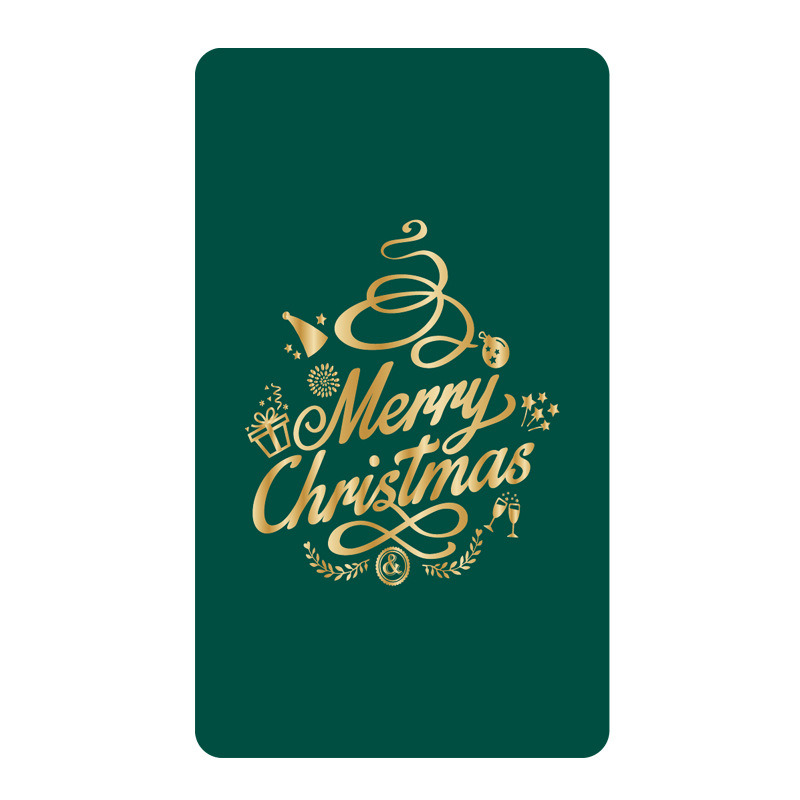 Christmas Gift Card Creative Merry Christmas Card Hot Stamping Christmas Greeting Card