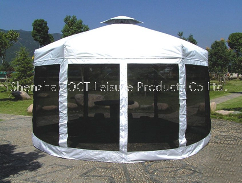 Hexagon Folding Gazebo Tent in Material Polyester (OCT-FG007)