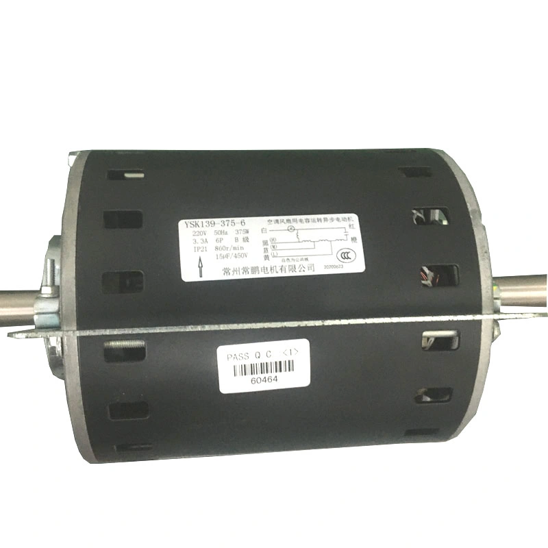 375W Capacitor High Static Pressure Electric AC Fan Coil Motor for Central Air-Conditioning