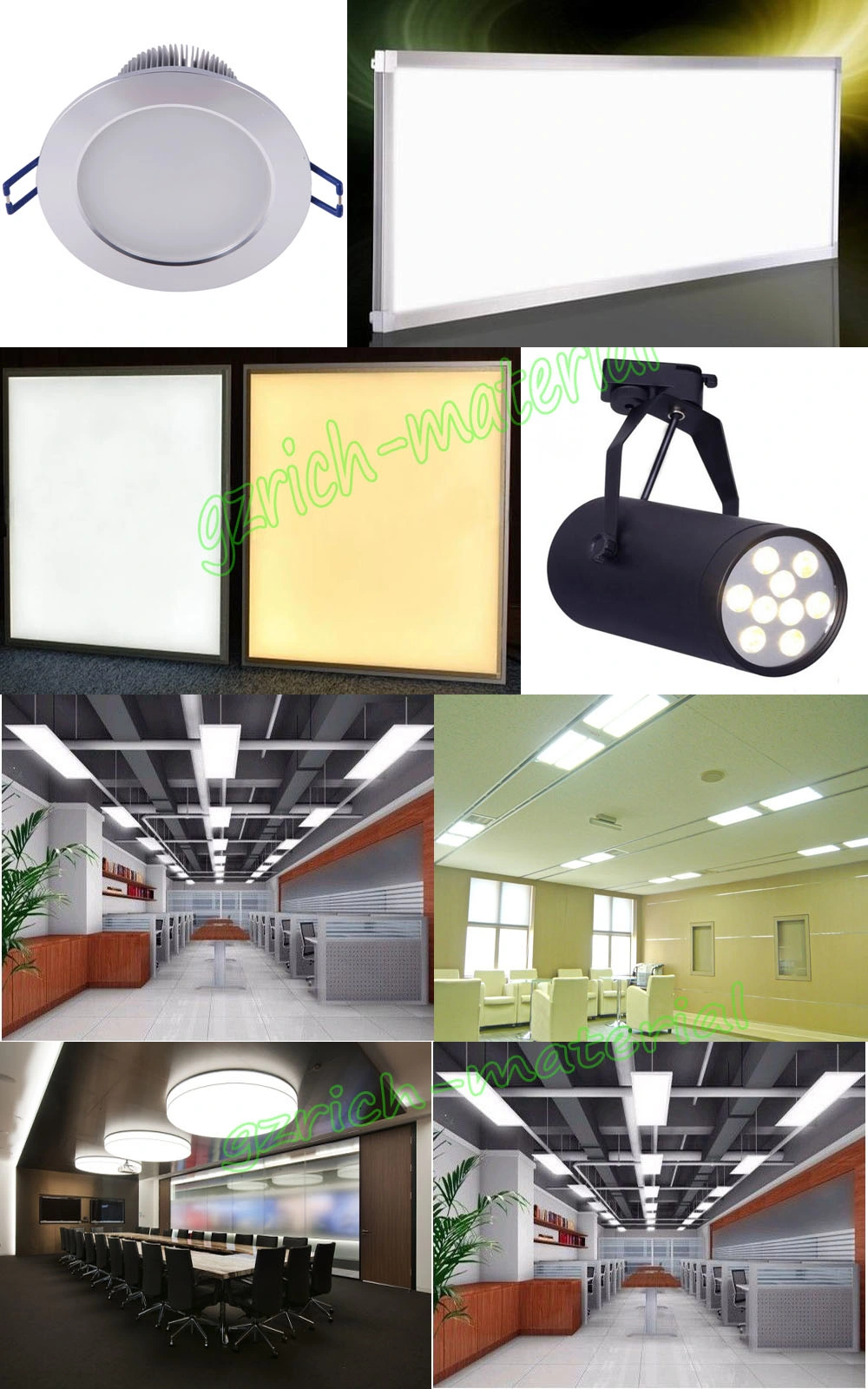 High Transparency Plastic Diffuser Sheet/PS LED Diffuser Sheet for Lighting