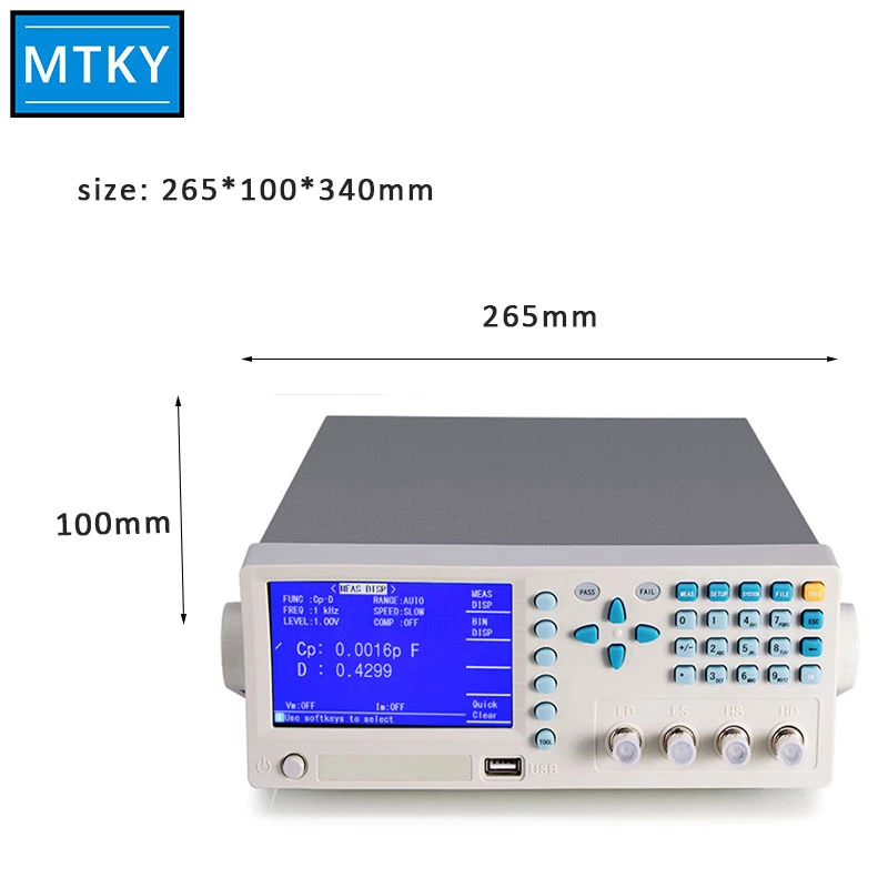 Lcr Meter Digital Bridge Measurement of Inductance Resistance Capacitance Inductance Tester