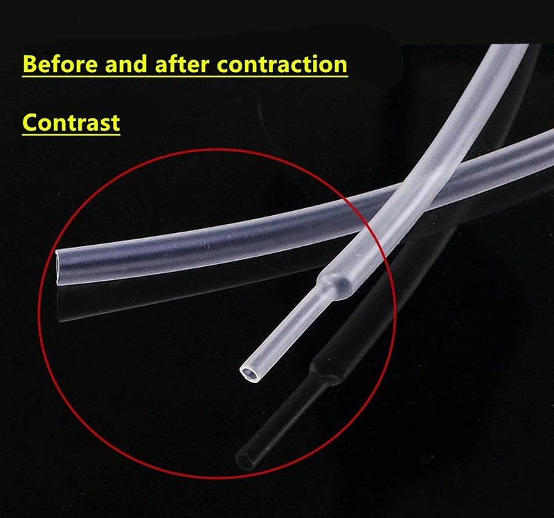 Flame Retardant Insulation Heat Shrink Tubing Transparent Clear PTFE Heat Shrink Tube