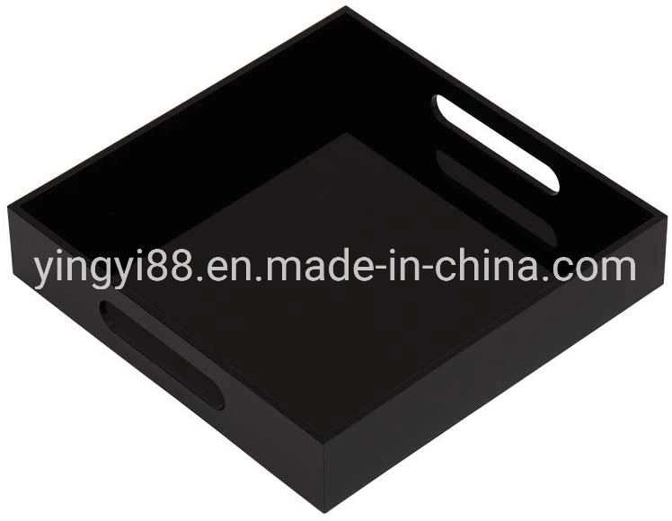 Multipurpose Customized Color Acrylic Service Tray with Handle