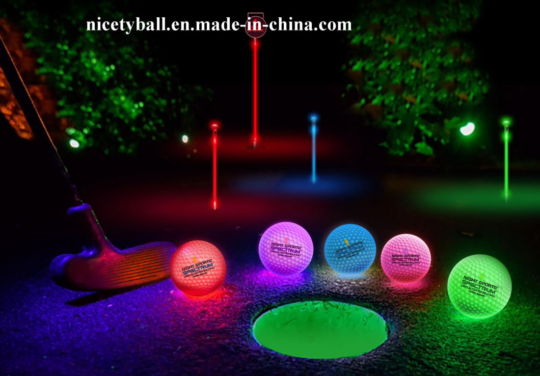 Golf Clubhouse Entertainment LED Night Golf Putting Set Light Your Backyard