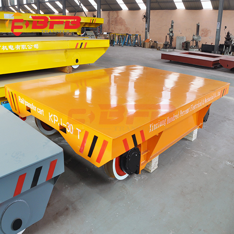 Motorized Industry Use Transfer Cart for Metal Industry on Rails