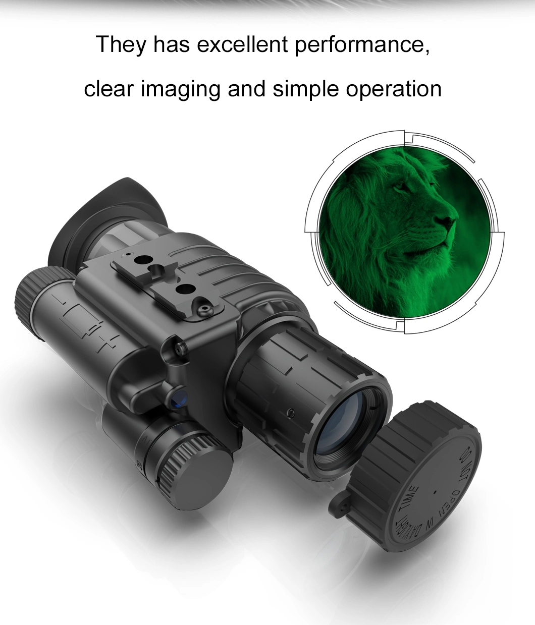 Night Vision Monocular with IR Gen 2+ Tactical Lowlight IR Night Vision Monocular