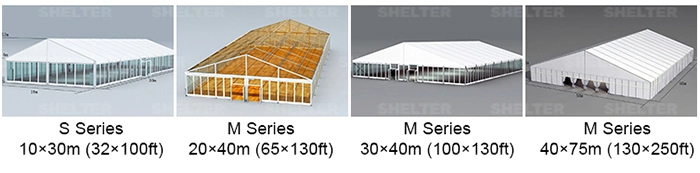 Various Size Aluminum Tent Frame Tent Exhibition Tents for Sale in Marta Show