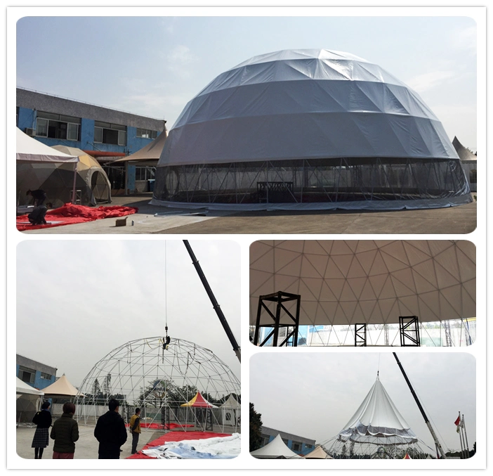 Large Outdoor Event Exhibition Tent Geodesic Dome Luxury Party Tent